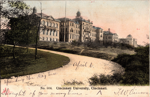 Antique Postcard 1907 Cincinnati University OH - Foto 1 di 2