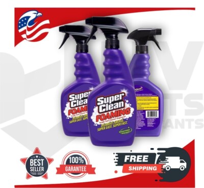 2!!- Super Clean Foaming Multi-Surface All Purpose Cleaner Degreaser Spray...