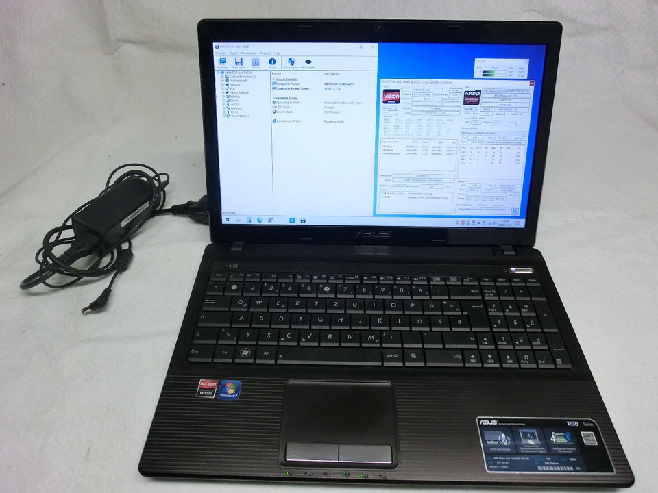 ASUS Notebook, Laptop, 15Zoll IceCOOL Radeon HD6320, AMD E-450,8Gb RAM - Bild 3 von 4