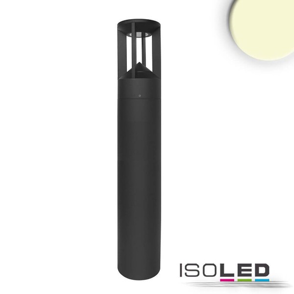 Isoled Led Wegeleuchte Poller-4, 80Cm, 9W, Sandschwarz, Warmweiß-image