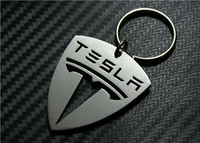 DaSeis Metall-Auto-Schlüsselanhänger für Tesla Model 3 Model Y Model S  Model X Emblem-Schlüsselanhänger Ringe für Männer und Frauen  Schlüsselanhänger