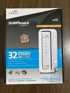 ARRIS Panneaux SURF SB6190 DOCSIS 3.0 Modem de câble (blanc)