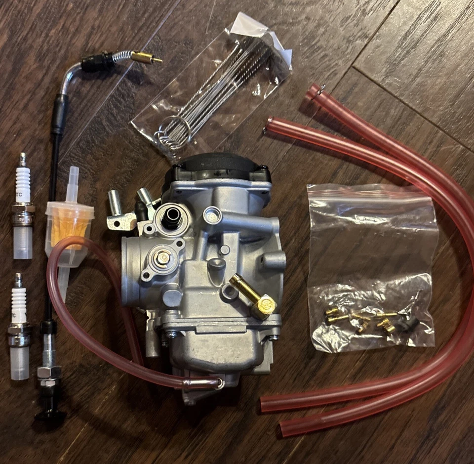 CV 40mm Carburetor For Harley-Davidson Sportster 883 1200 Electra Glide New Open - Image 2 of 4