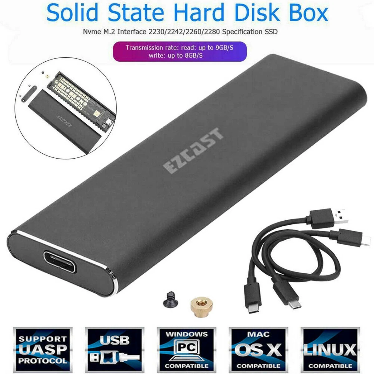 Nvme ssd external enclosure sale