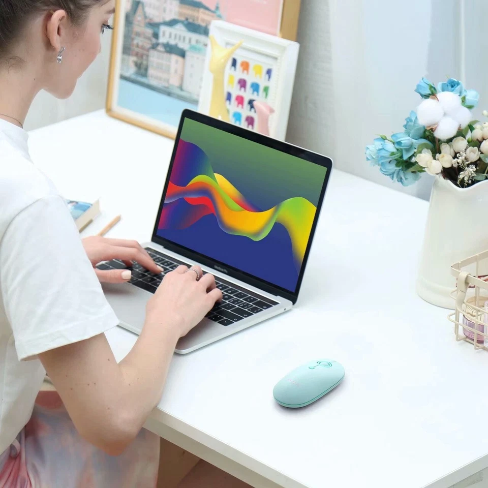 Victsing Wireless Mouse 2.4G USB Slim Ergonomic Optical Silent Mice PC Laptop UK - Image 3 of 4