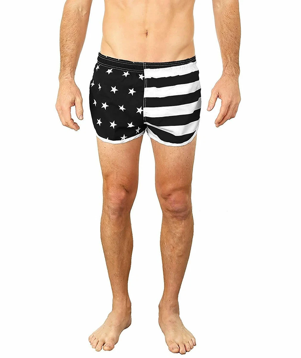 American flag shop running shorts