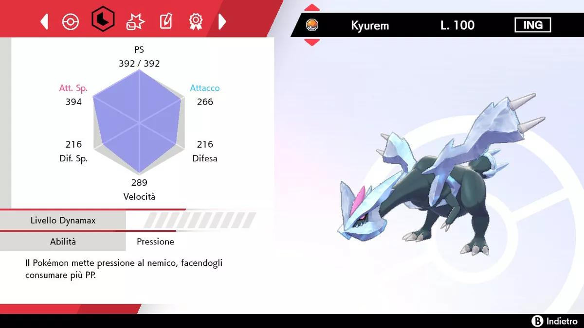 SHINY KYUREM 6IV Legendary / Pokemon Sword and Shield / 