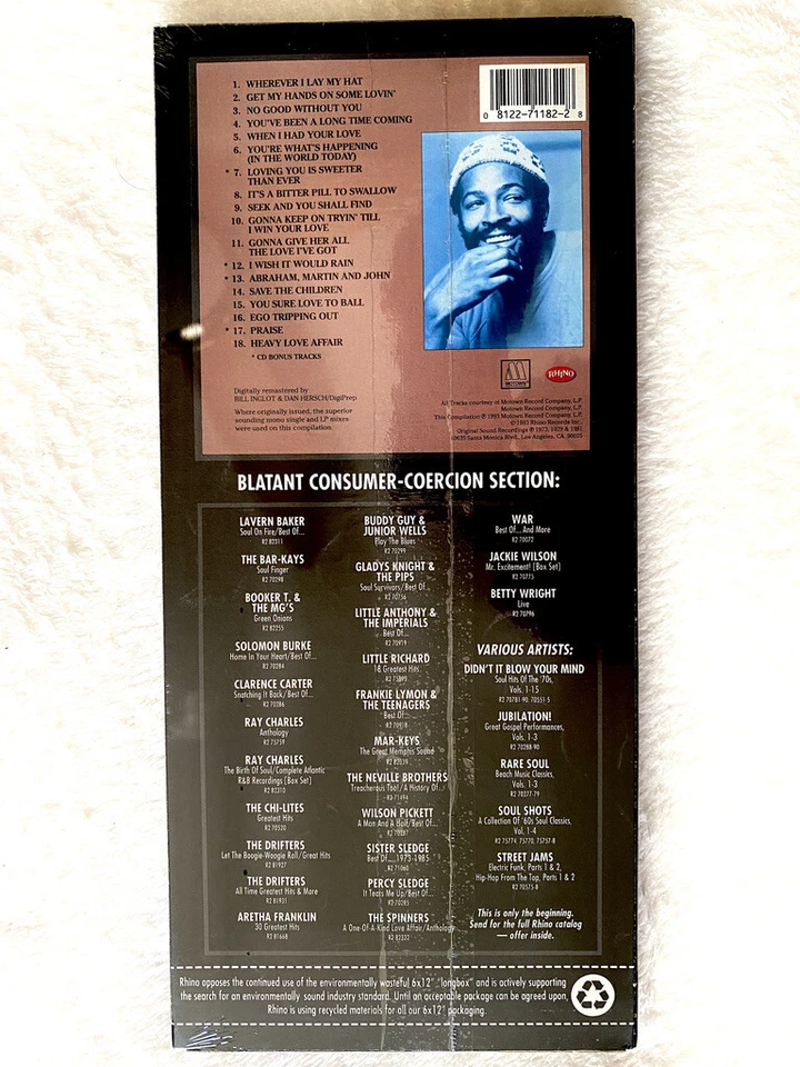 MARVIN GAYE SEALED CD GREATEST HITS SEEK & FIND LONGBOX RHINO MASTERS BOX PROMO — 第 4/4 张图片