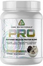 Core Nutritionals Pro Sustained Release 25G Protein, 24 Servings Cookies & Cream