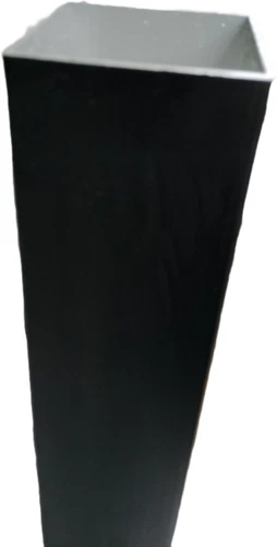 Powder coated Aluminium Post Tube Pipe Fence Support 3" 75 1 piece Black 1800mm - Picture 11 of 11