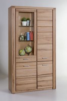 Vitrine Regal Tabea In Kernbuche GeöLt Teilmassiv HöHe 200Cm Breite 110Cm Neu
