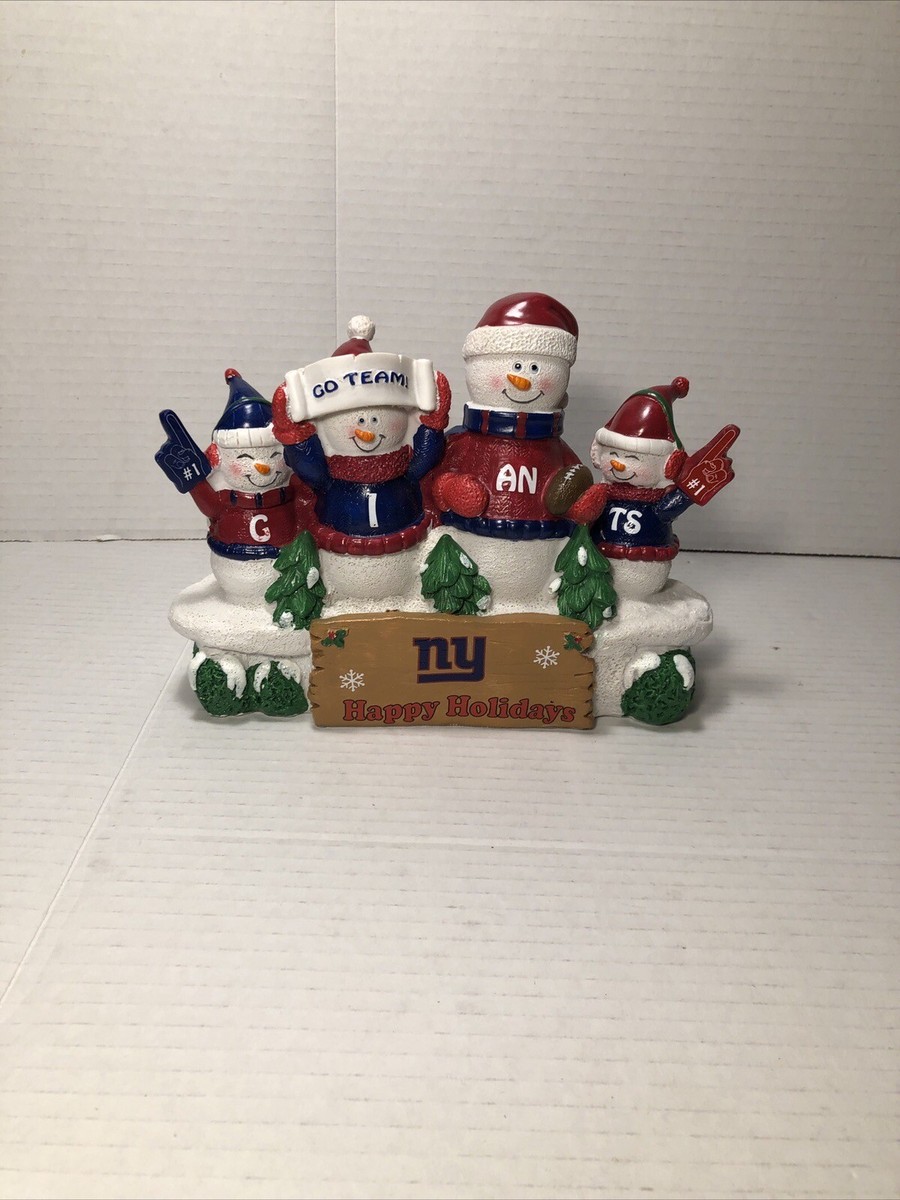 NY Giants Team Snowmen Forever Collectibles Figure New York “Go
