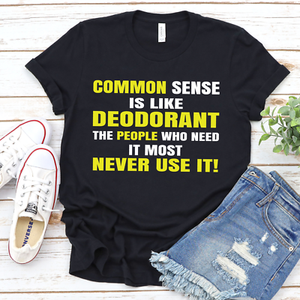 Download Common Sense Sarcastic Shirt Funny Gift Idea Humor T-Shirt ...