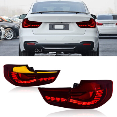 für BMW F34 2013-2019 GTS Stil LED Rückleuchten Lampen Rot Lens Bremsleuchten