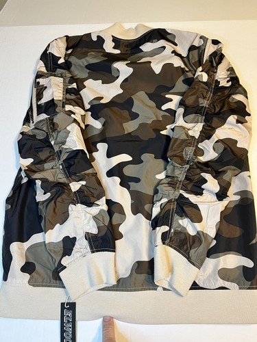 Elwood Men's Camouflage Extended Bomber Jacket Lightweight Zipper front Size L - Picture 5 of 5