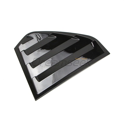 2x Side Quarter Window Louver Vent Cover For VW Golf MK8 2022 2023+ Glossy Black - Picture 8 of 12