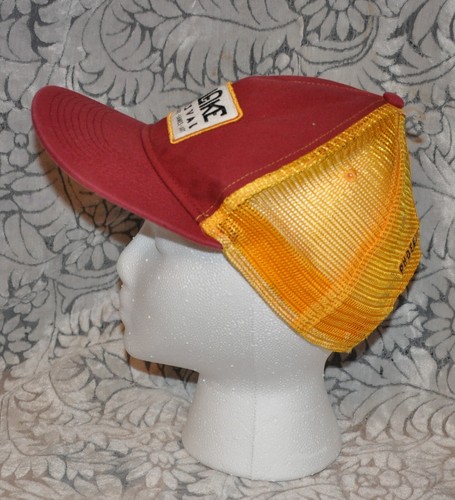 Lost Lake Festival Trucker Hat Snap-Back Hat Cap Phoenix AZ Maroon Yellow Mesh - Picture 3 of 8