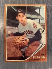 1962 TOPPS #123 MIKE DE LA HOZ CLEVELAND INDIANS BASEBALL CARD NM/MT+