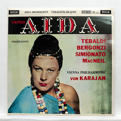 クラシック Verdi Aida Karajan London Records LP SXL 2242 ⸺ KARAJAN ⸺ VERDI aida highlights ⸺ DECCA UK LP NM | eBay