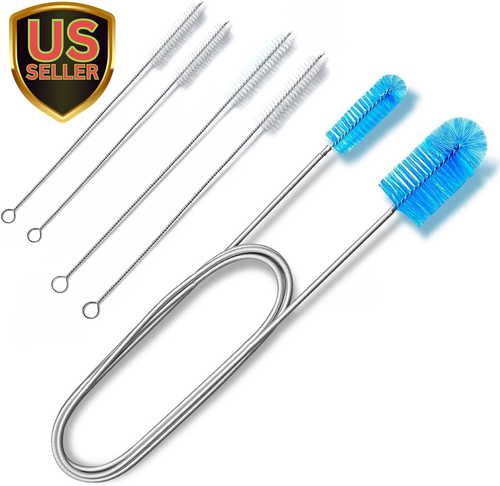 67Inch Long Flexible Drain Brush, Double Ended Nylon Pipe Cleaner for ...
