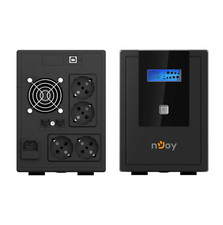 UPS 2000 VA Gruppo di Continuità doppia batteria 12 V 9 A con display LAN USB