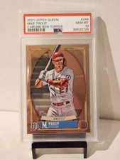 2021 Topps Gypsy Queen Chrome Box Topper #244 Mike Trout PSA Gem Mint 10 Angels