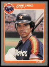 1985 Fleer #347 Jose Cruz