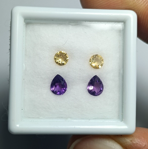 0.75ct Natural Gemstone Fancy Earing Set