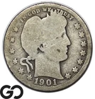 1901-O Barber Quarter