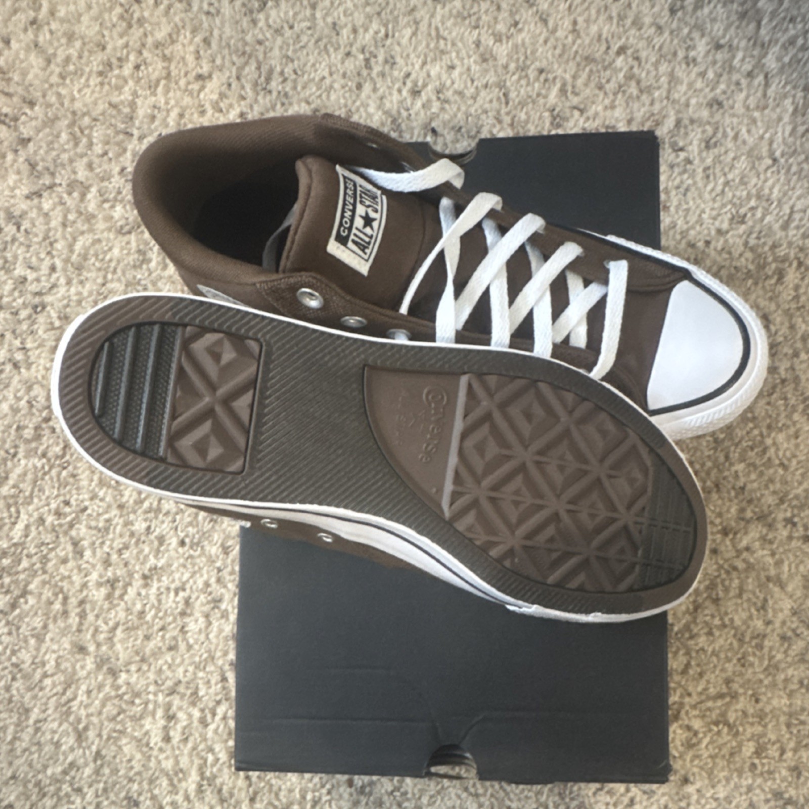 Converse CTAS Malden Street Mid Brown/White/Black Men's Sneakers 10 A13212F thumbnail 4