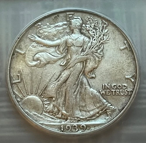 1939-S Walking Liberty half dollar, ICG AU-50 details, better date