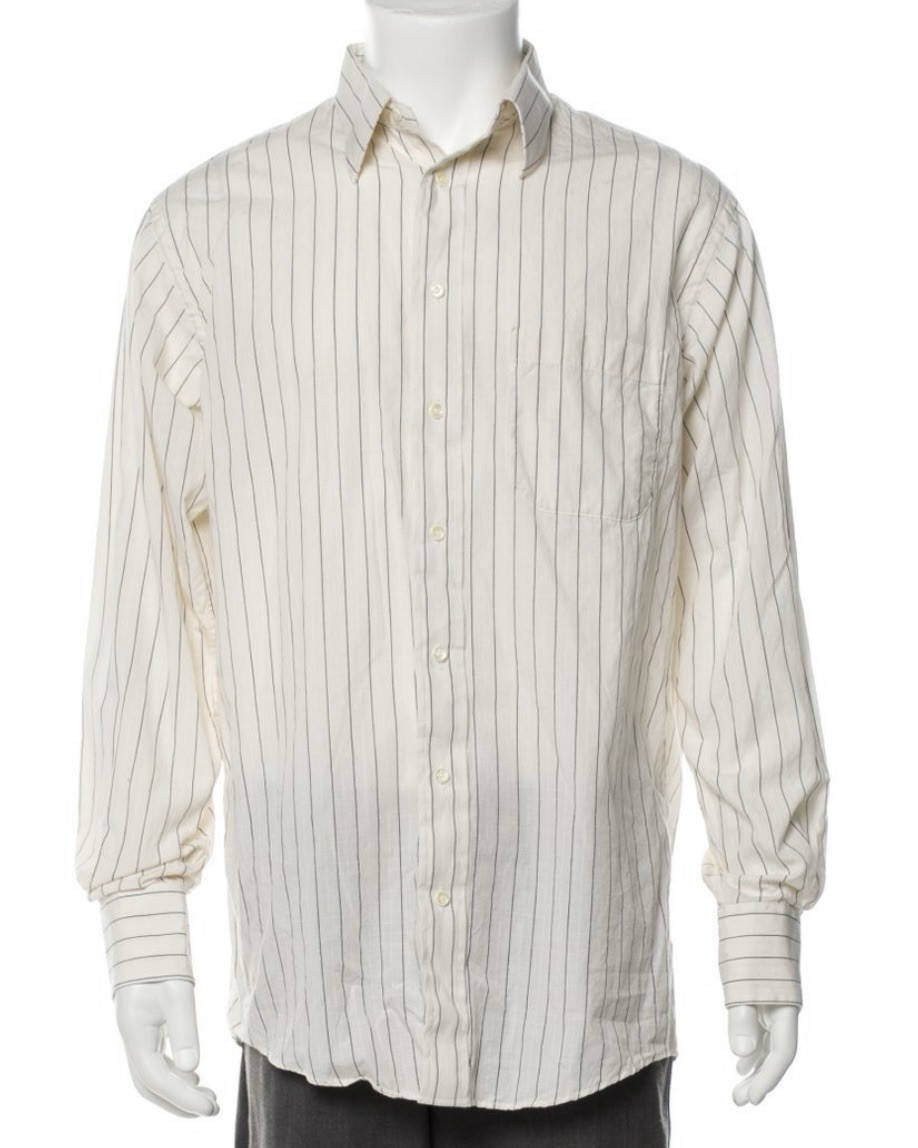 Vintage Burberry London Cotton Shirt Size 16 34 USA Made