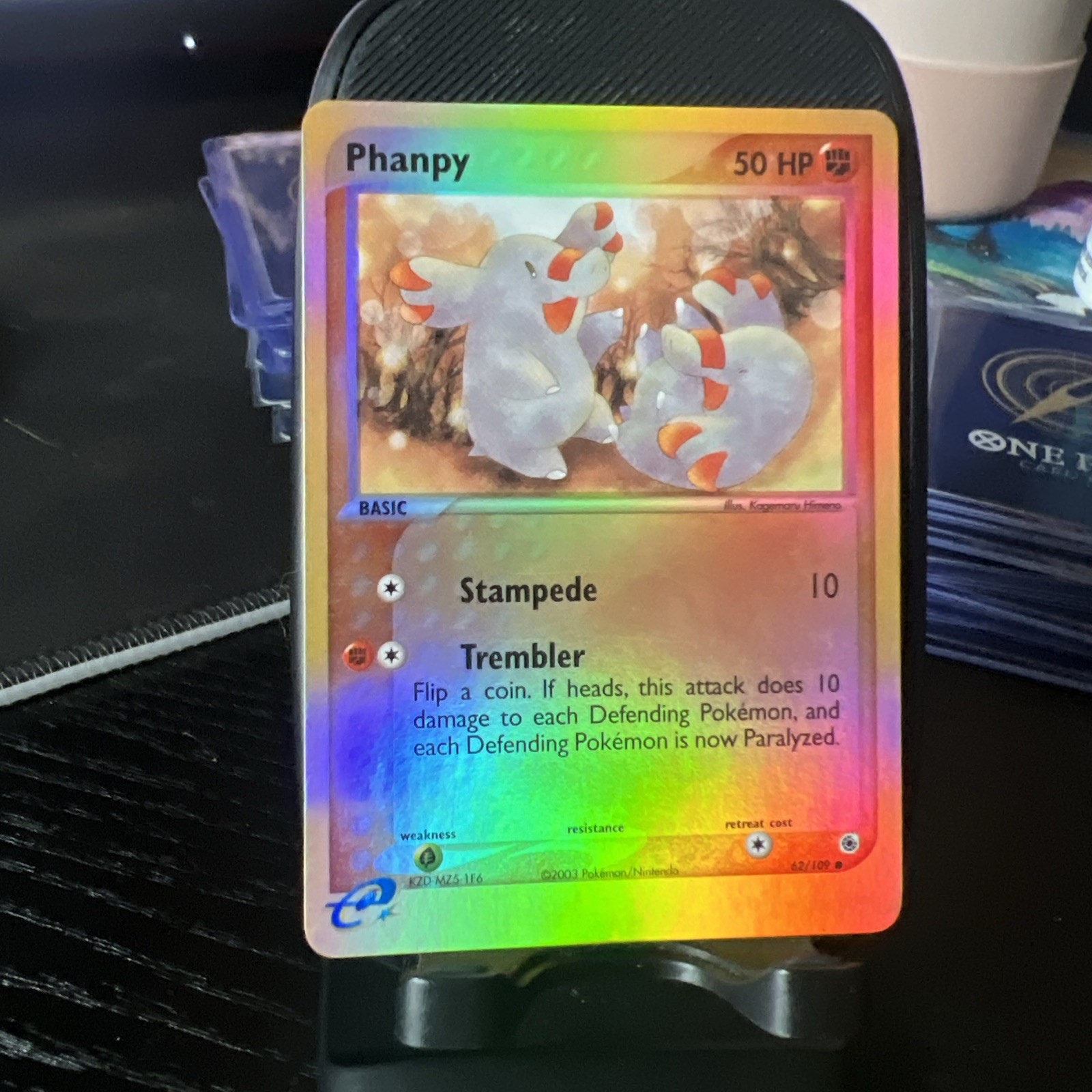 Phanpy 62/109 - Ruby and Sapphire Common Reverse Holo Pokemon TCG LP