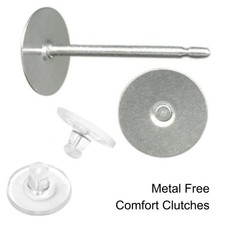 Earstuds: 10 x 6mm Titanium Studs - Metal Free Comfort