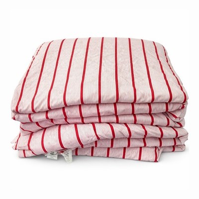 LACOSTE Red Stripe FULL / QUEEN Comforter 100% Cotton Pre-owned 88x96