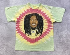 Vintage 90s Bob Marley A Tribute To Freedom T-shirt Size L One Love One Heart