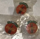 Lot of (3) Vintage 90s Coca Cola Coke Hat Lapel Pin - Always Coca-Cola NEW