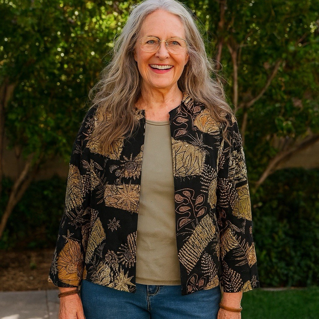 Chicos Blazer Jacket Patchwork Tapestry Boho Flor… - image 2