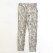 SPANX Womens Jean-ish Denim Ankle Legging Gray Camo Pull On Comfort Size Small