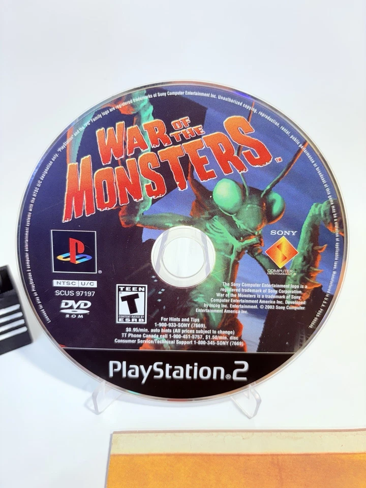 War of the Monsters (Sony PlayStation 2) PS2 Complete CIB + Poster + Very Good - Image 2 of 4