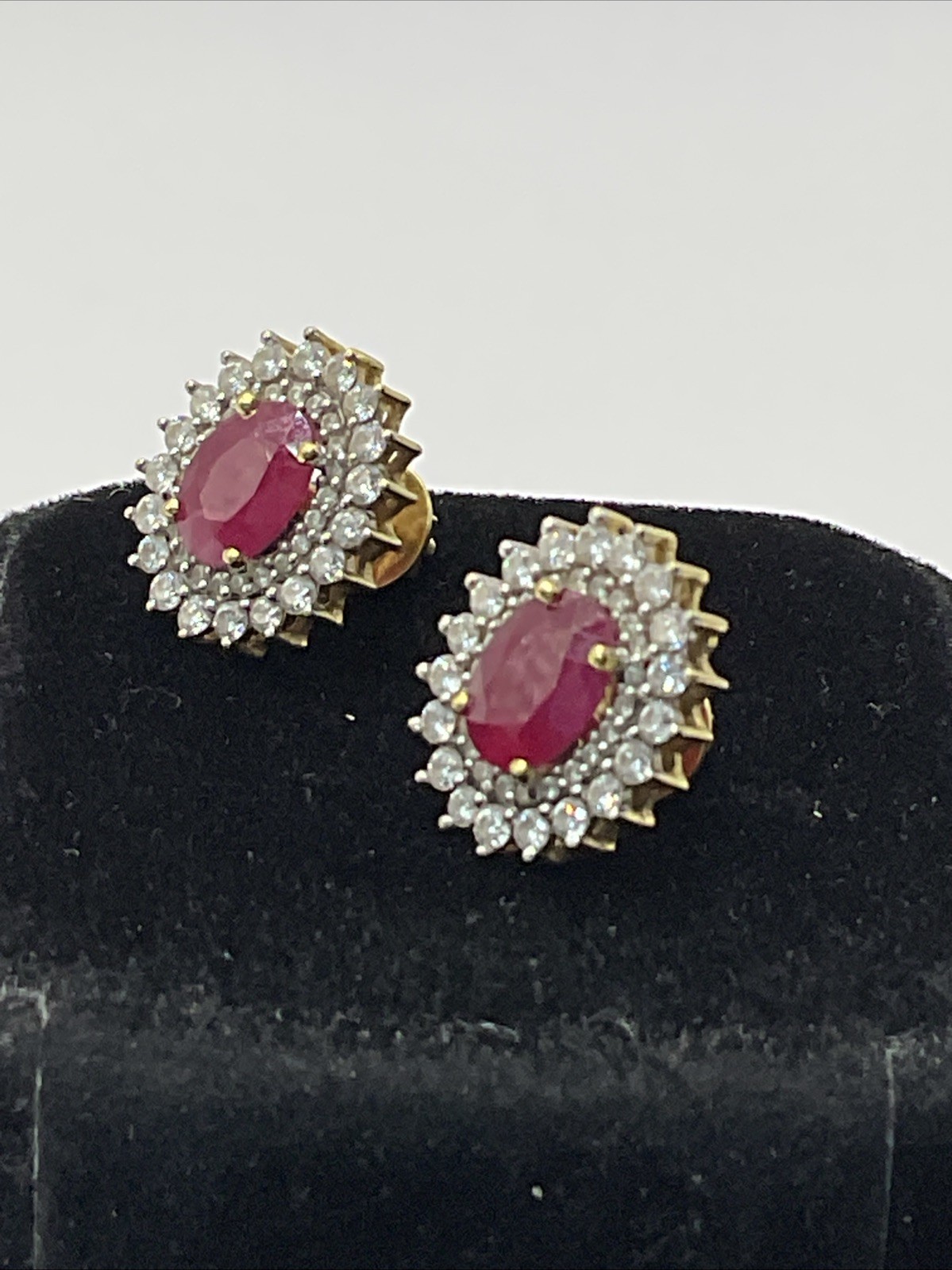VINTAGE HANDMADE Solid 18K Yellow Gold Ruby & Dia… - image 18