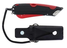 Safety Box Cutter Utility Knife, Tape Splitter, 3 Blade Settings, 2 Blades