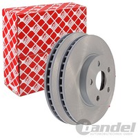 2X febi Bremsscheiben Ø255Mm Vorne Passend FÜR Toyota Celica