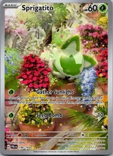 Sprigatito - Illustration Rare SV02: Paldea Evolved 196/193 NM NM-LP