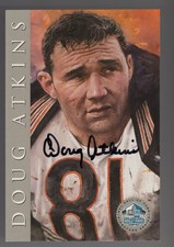 Doug Atkins 1998 Football Hall Of Fame Signature Autograph Post Card/2500 EX