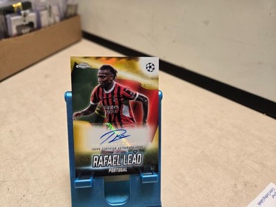 Rafael Leao 2025 Topps Chrome Gold Auto Refractor /50 SSP Portugal