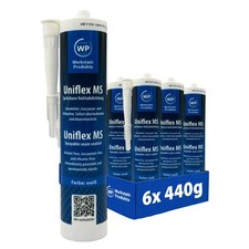 6x Uniflex MS Polymer Karosseriedichtmasse Na...
