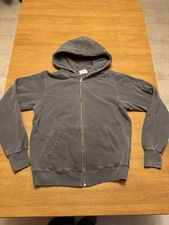 Joah Brown Empire Full Zip Hoodie Sweatshirt Jacket Cotton Grey One Size OS $228