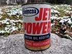 Vintage CHEMCOA Jet Power Motor Oil Additive 1 Quart Metal can More Horsepower