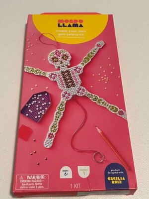 Mondo Llama Cecilia Ruiz Create Your Own Craft Gem Art Calaca Puppet Kit New